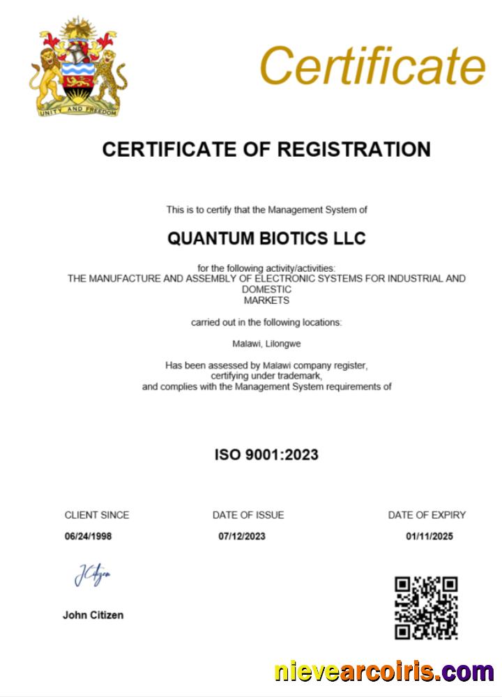 Malawi business registration certificate